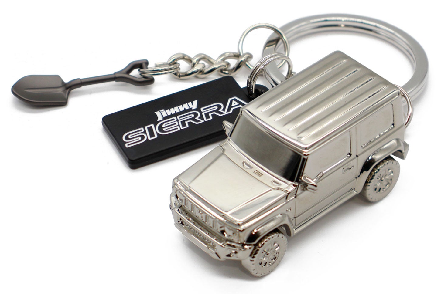 スズキ ジムニーシエラ クロームメッキキーチェーン。