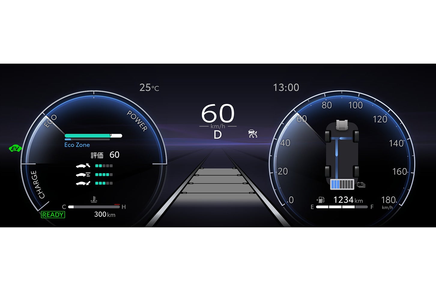 トヨタ・ヴォクシー｜オプティトロンメーター＋12.3インチTFTカラーマルチインフォメーションディスプレイ：S-Zに標準装備