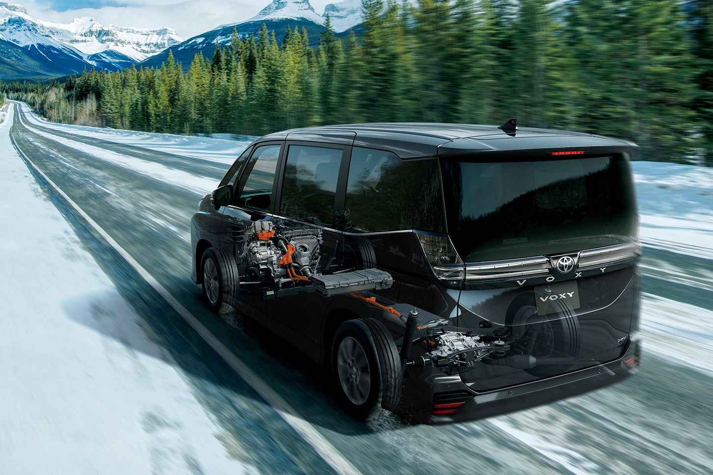 トヨタ・ヴォクシー｜SNOW EXTRAモード走行イメージ（E-Four車に標準設定）