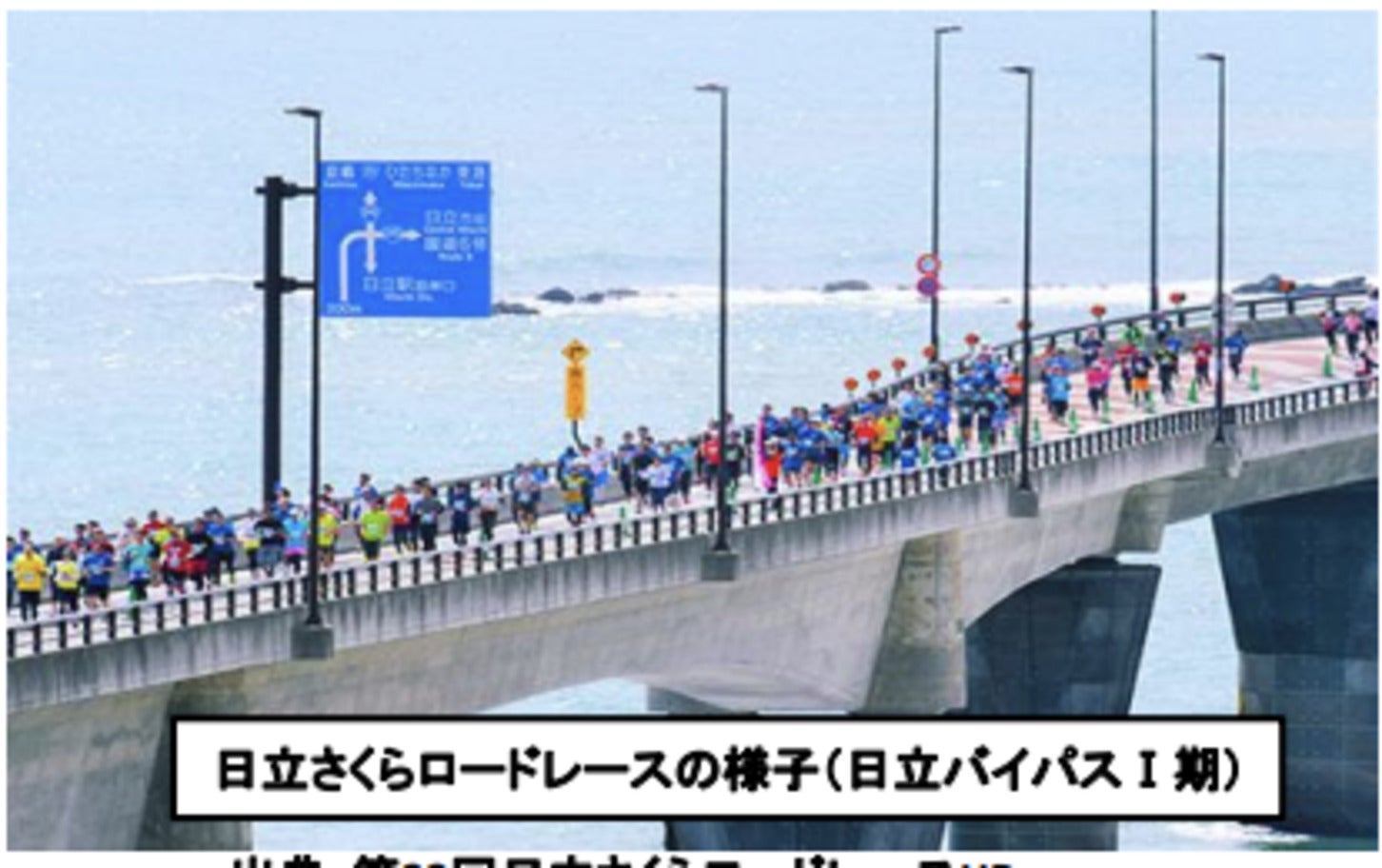 日立バイパスⅠ期区間で実施された日立さくらロードレース