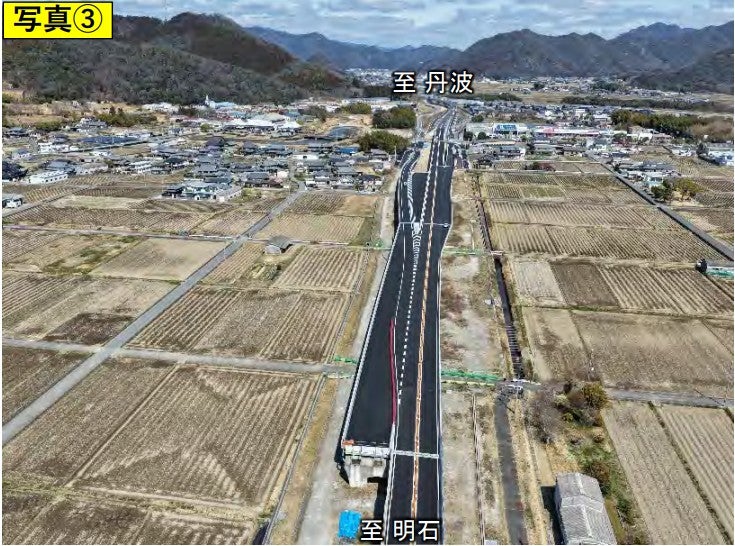 6月13日に全通予定の西脇北バイパス