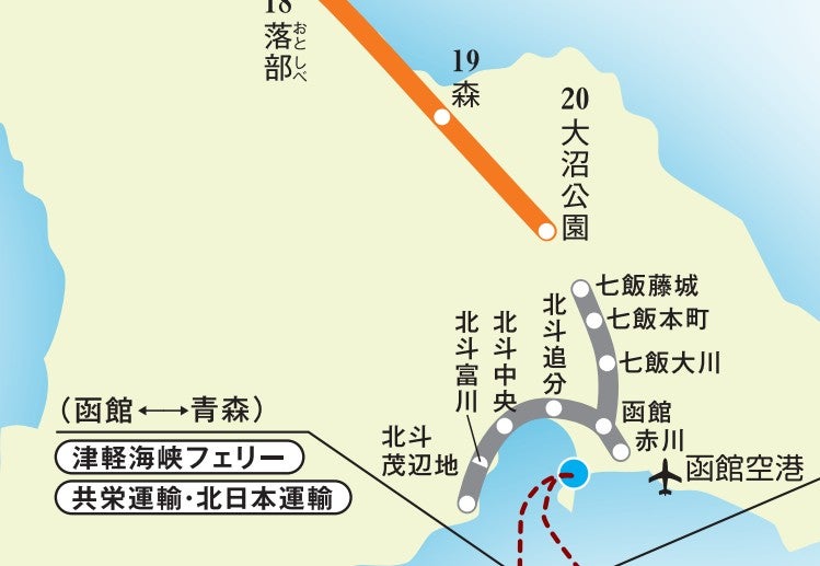 各地で整備事業が進む道央道。札幌～函館の全通が間近だ