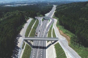2022年に開通した「北側復旧道路」