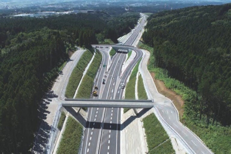 2022年に開通した「北側復旧道路」