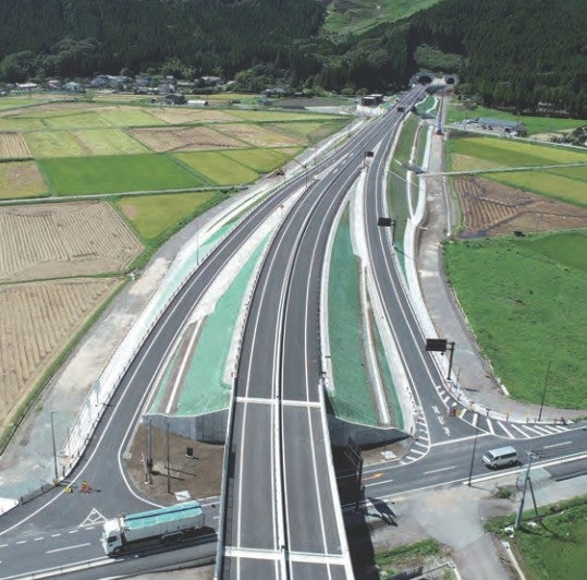 2022年に開通した「北側復旧道路」
