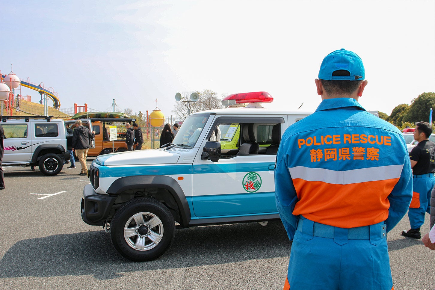 静岡県警機動隊レスキュー部隊が保有する多目的災害対策車（ジムニー シエラ）