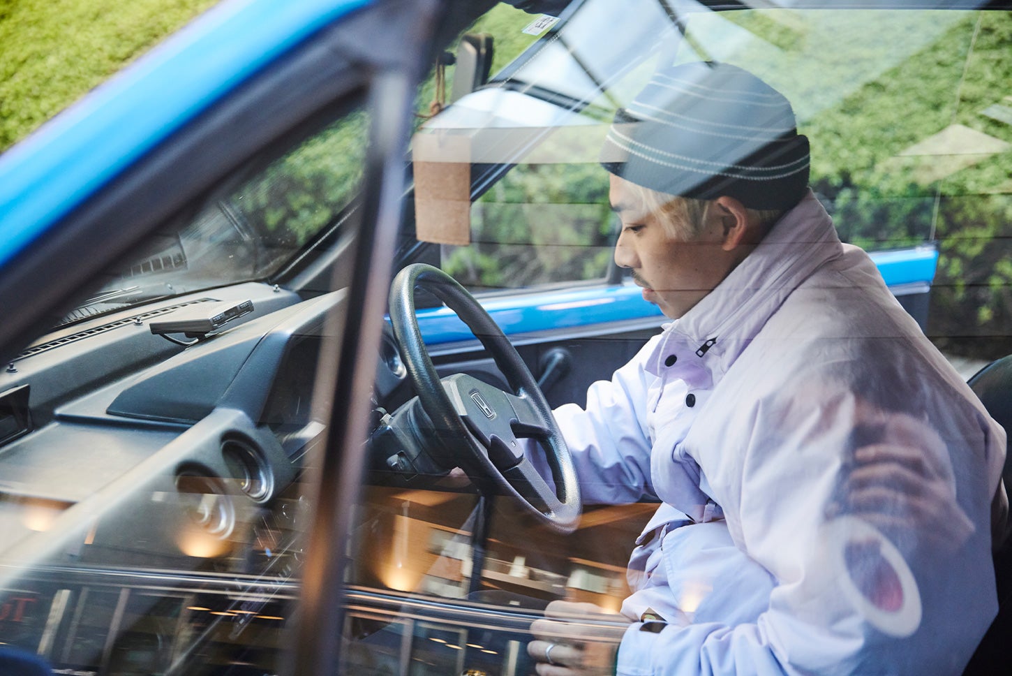 小野さんの初めてのマイカーはアルファロメオ 145。その次がホンダ・シティ カブリオレですが、実は日産 サニーカリフォルニアと悩んでいたそうです。
