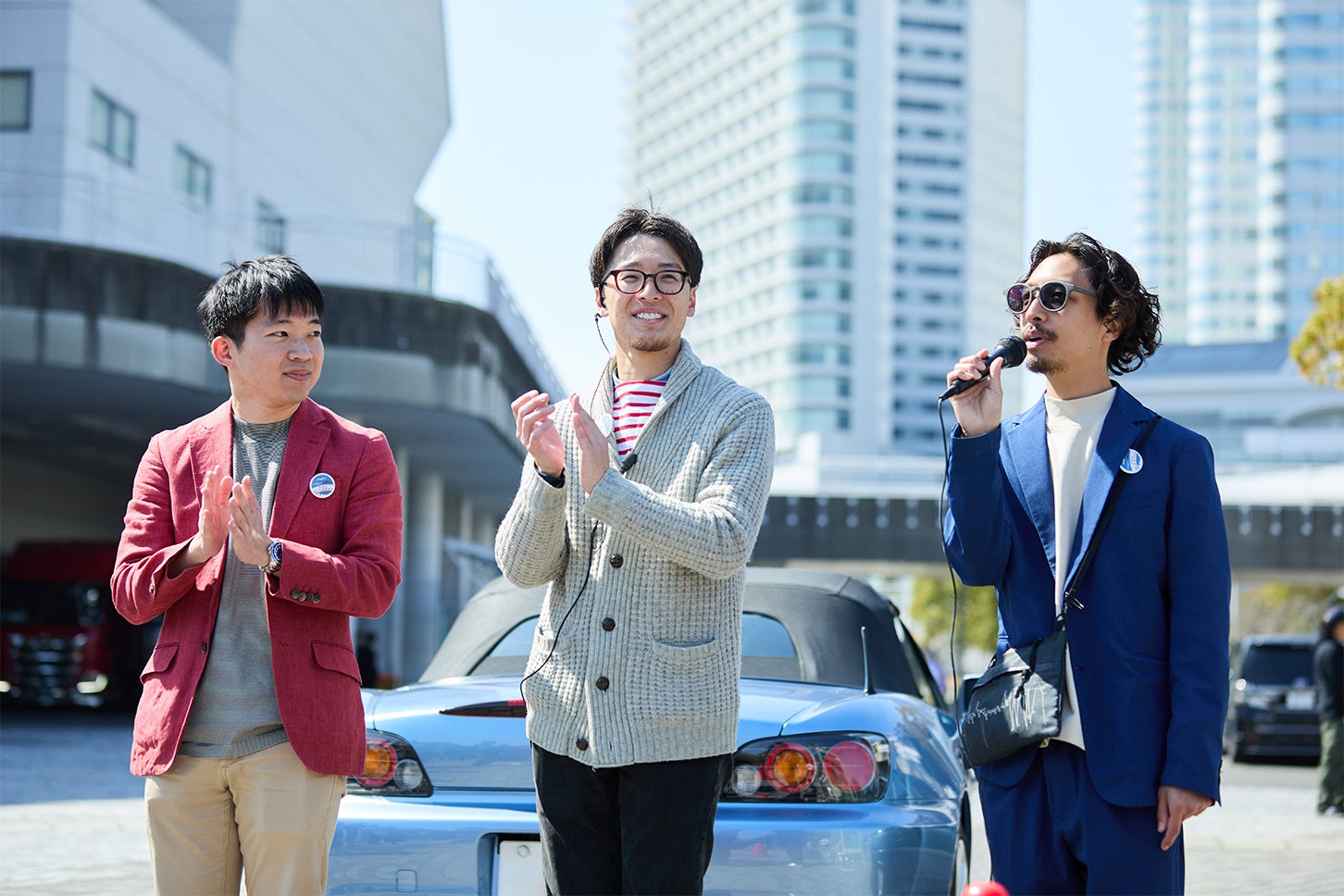 YOKOHAMA Car Session3名による開会挨拶の様子