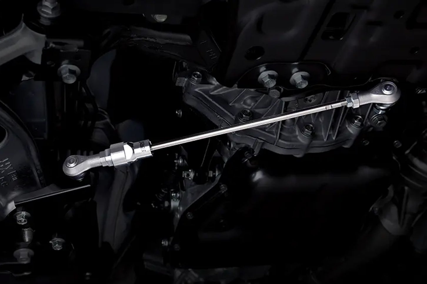 スバルWRX STIスポーツ♯｜STI製フレキシブルドロースティフナー フロント（STIロゴ付）