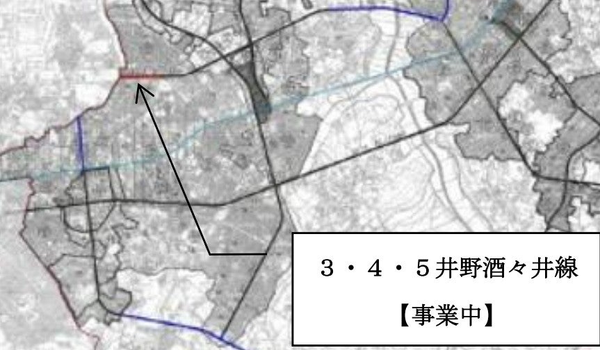 井野酒々井線の概要。