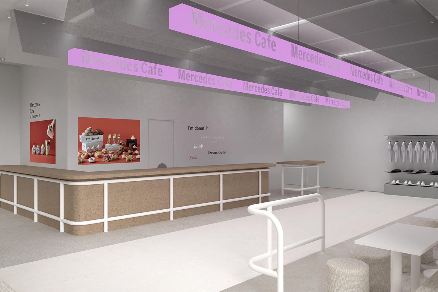 Mercedes-Benz Studio Tokyo｜Mercedes cafe by I'm donut？