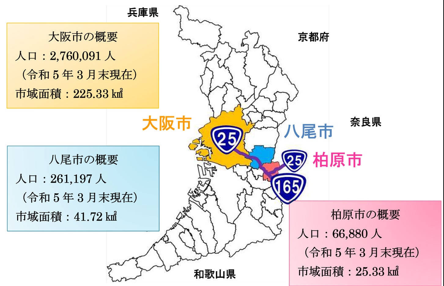 大阪市・八尾市・柏原市を結び、さらに奈良県東部まで続く広域道路計画だ
