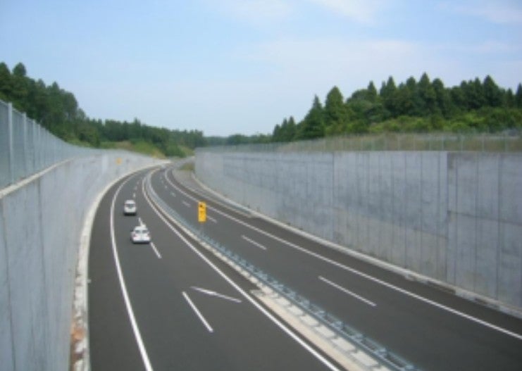 銚子連絡道路の開通済み区間