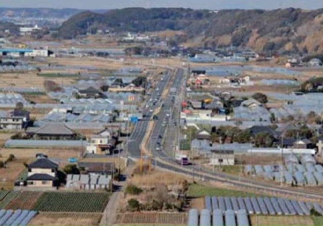 4車線で完成済みの飯岡バイパス