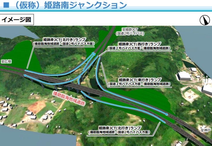 播磨臨海地域道路のIC整備イメージ