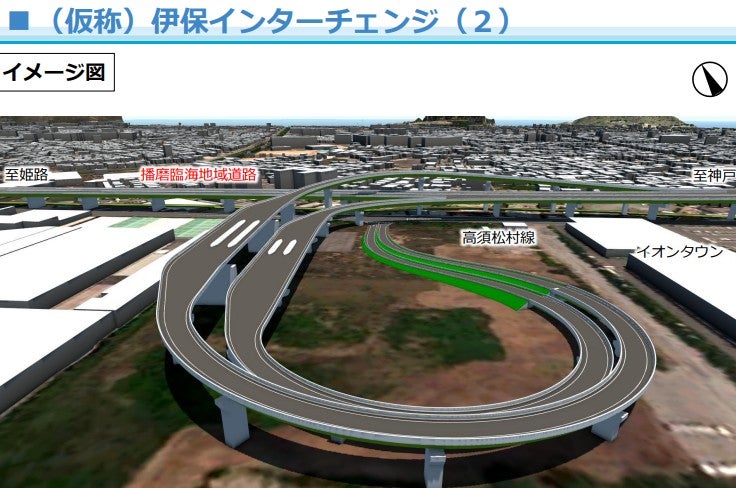 播磨臨海地域道路のIC整備イメージ