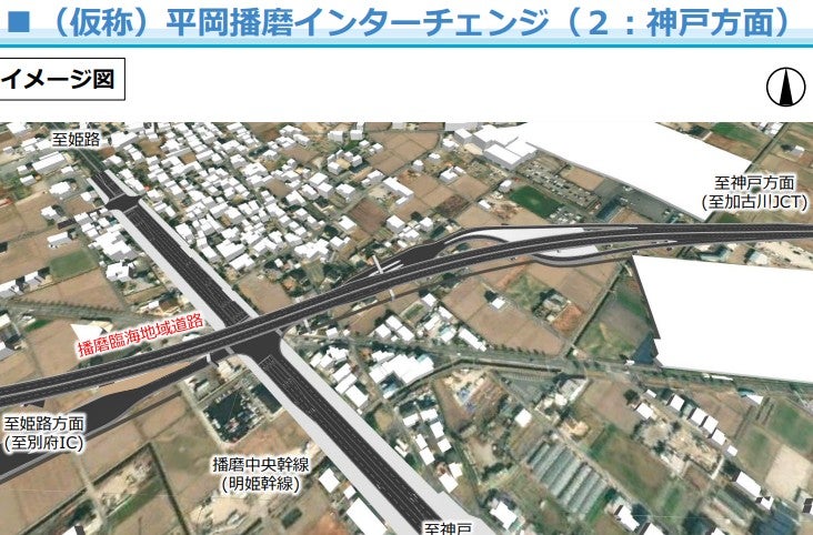 播磨臨海地域道路のIC整備イメージ