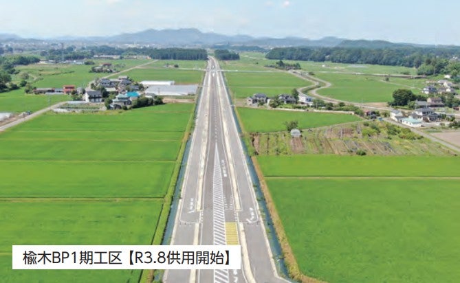 2021年に一部開通した楡木バイパス