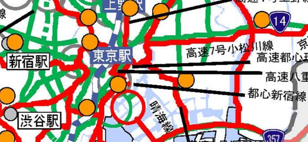 2021年の新広域道路交通計画にも記載されている都心新宿線