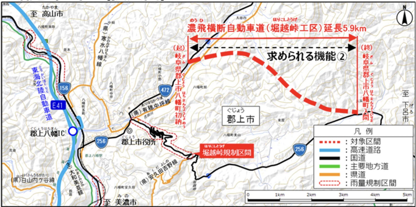 堀越峠道路は、山間地域の暮らしを支える信頼性の高い道路として期待されている