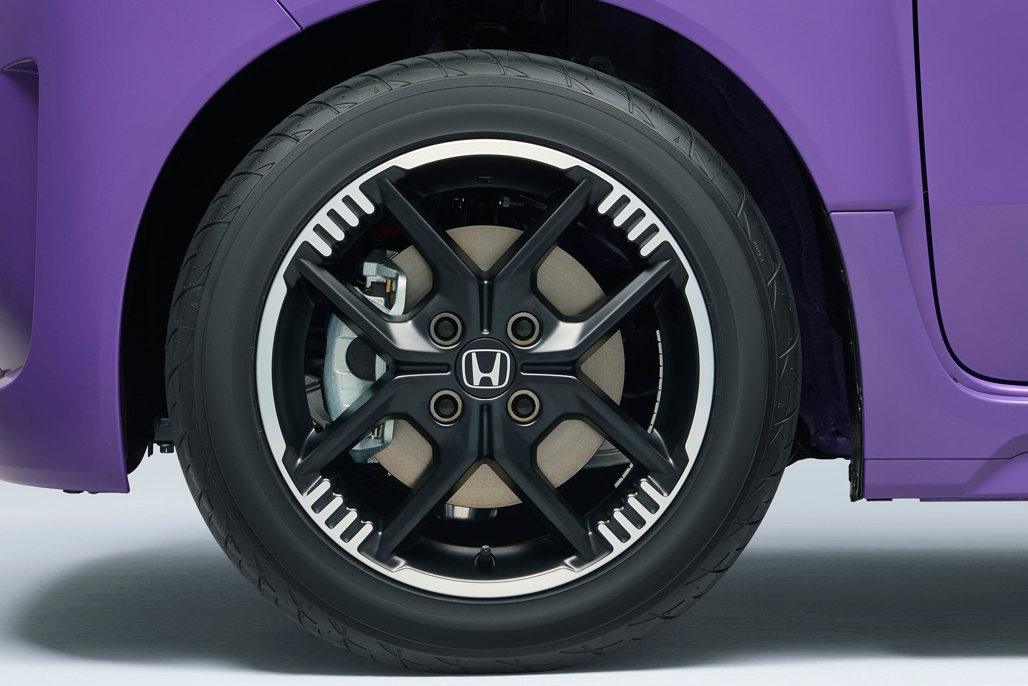 ホンダ・スーパーワン｜15インチアルミホイール （15×6.0J／マットベルリナブラック＋切削）※タイヤサイズは185/55R15