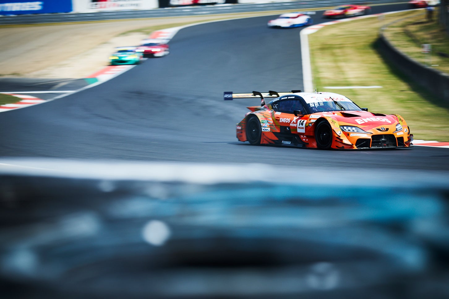 あとひとつ順位が上なら、GRスープラ勢が1-2-3を独占していたが、14号車、ENEOS X PRIME GR Supraは4位に留まった。