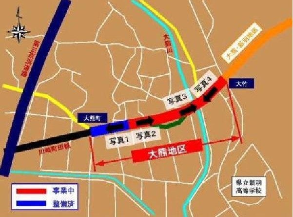 事業が進む大熊地区