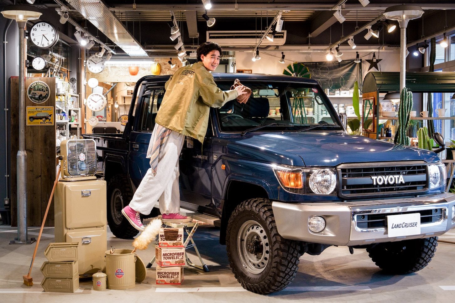 「LAND CRUISERの思想に触れる公式コレクション」展示イメージ