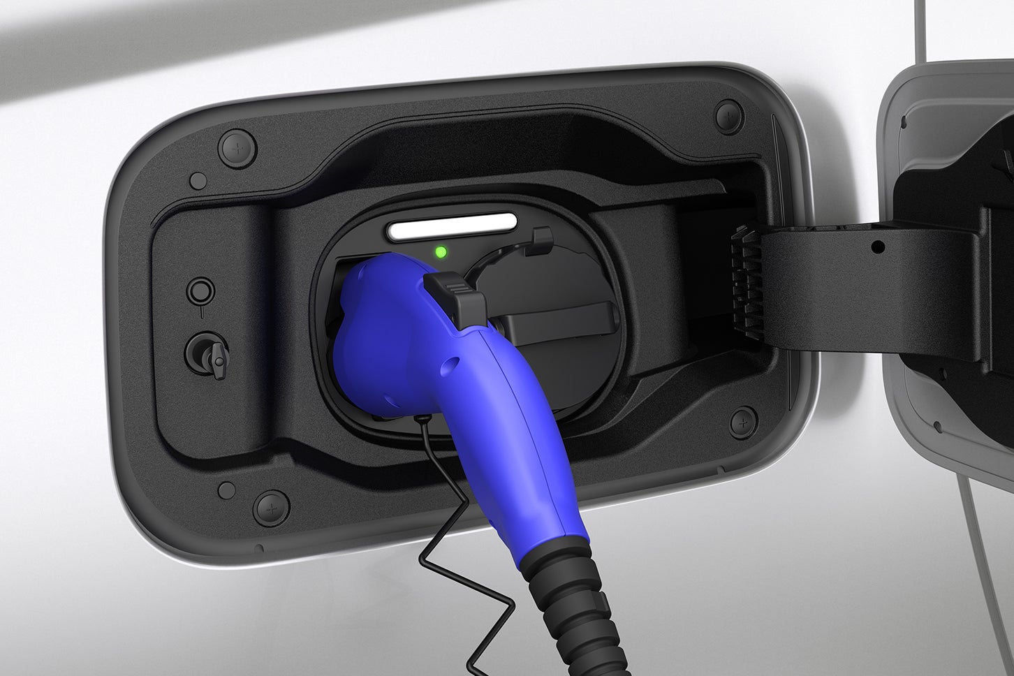 トヨタ・アルファードZ（PHEV）｜充電インレット（普通充電＋急速充電［外部給電機能付］）