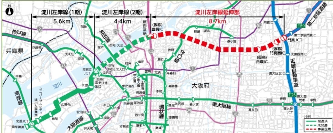 阪神高速「淀川左岸線」の整備概要