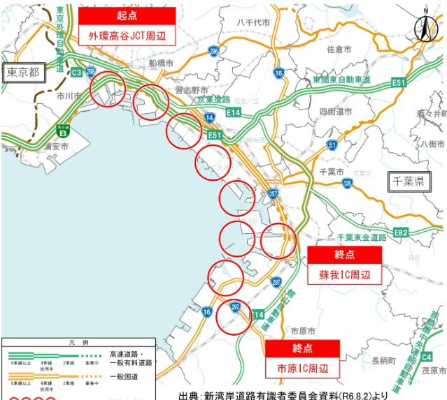 東京湾で具体化が進む「新湾岸道路」
