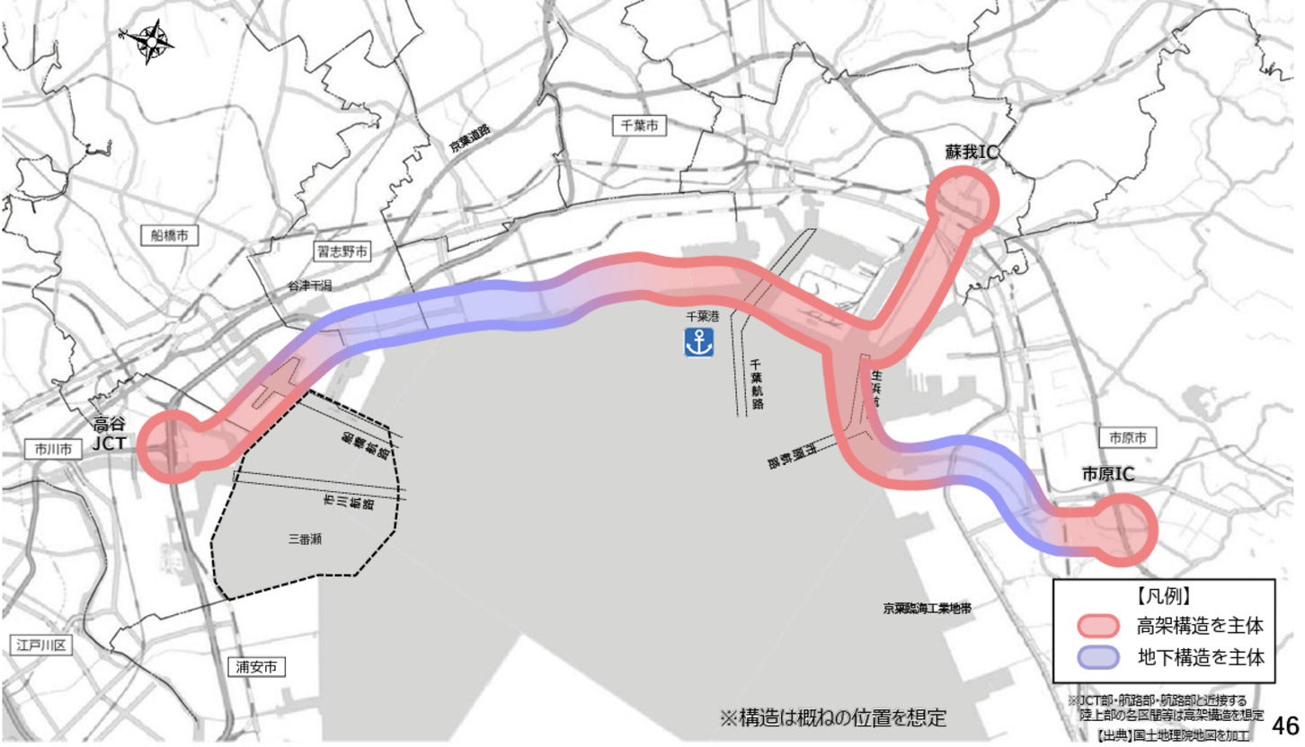 案1-2 道路新設案（地下構造を主体）