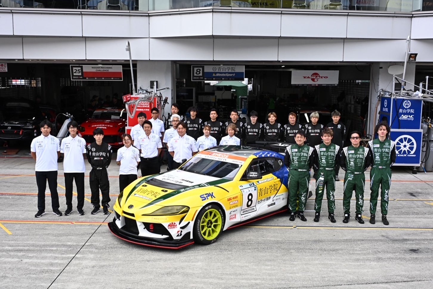 青山学院大学自動車部として初参戦となったスーパー耐久富士24時間レースは、ST-Zクラス7位で完走。無事レースを終えた。