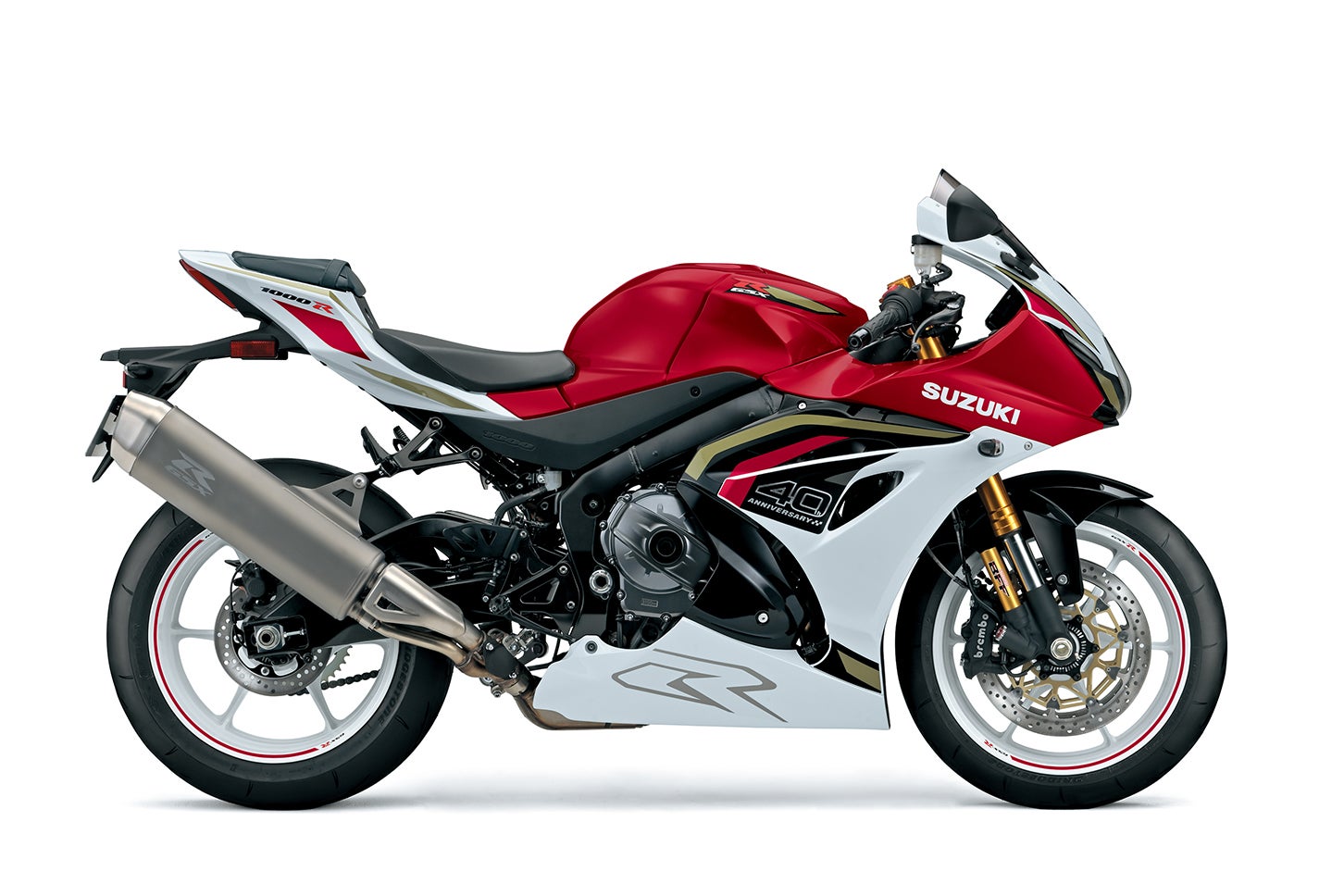 スズキGSX-R1000R｜カラー：キャンディダーリングレッド/パールテックホワイト