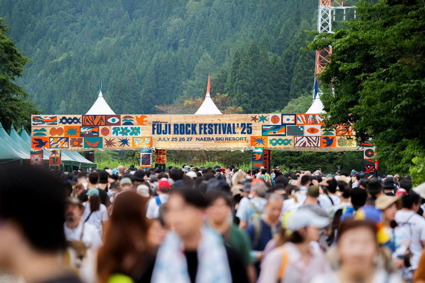 FUJI ROCK FESTIVAL’25の様子。