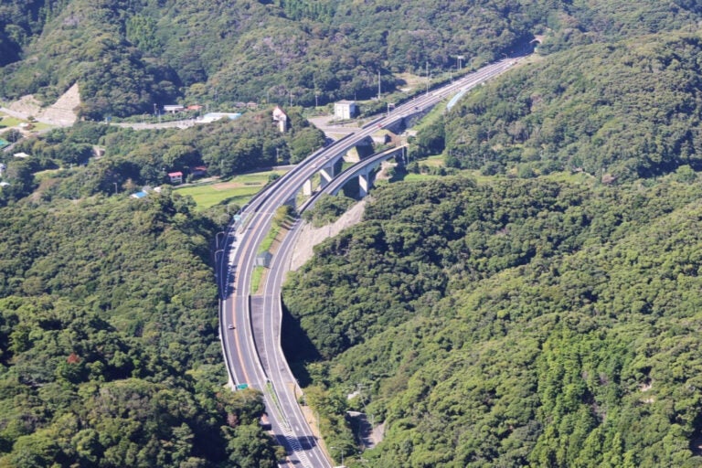 富津館山道路 富津金谷ICの様子