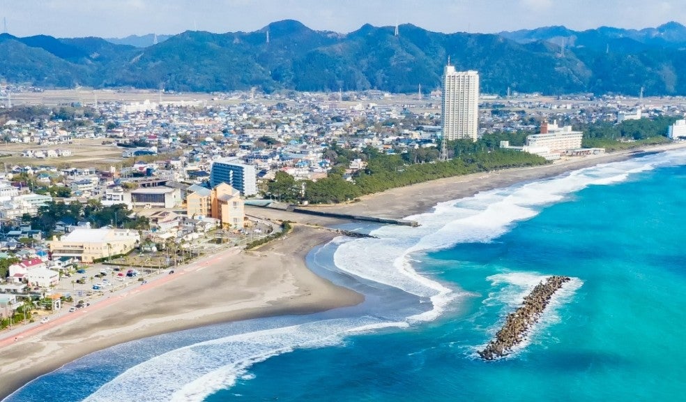 千葉県鴨川市付近の海岸線