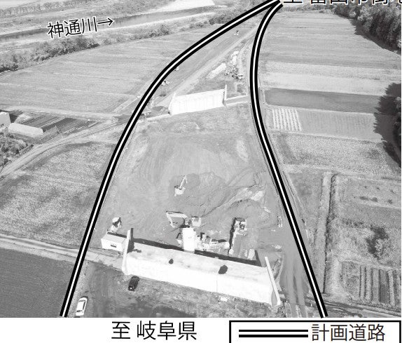 工事が進む大沢野富山南道路