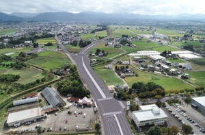大沢野富山南道路の完成イメージ（富山市栗山）。