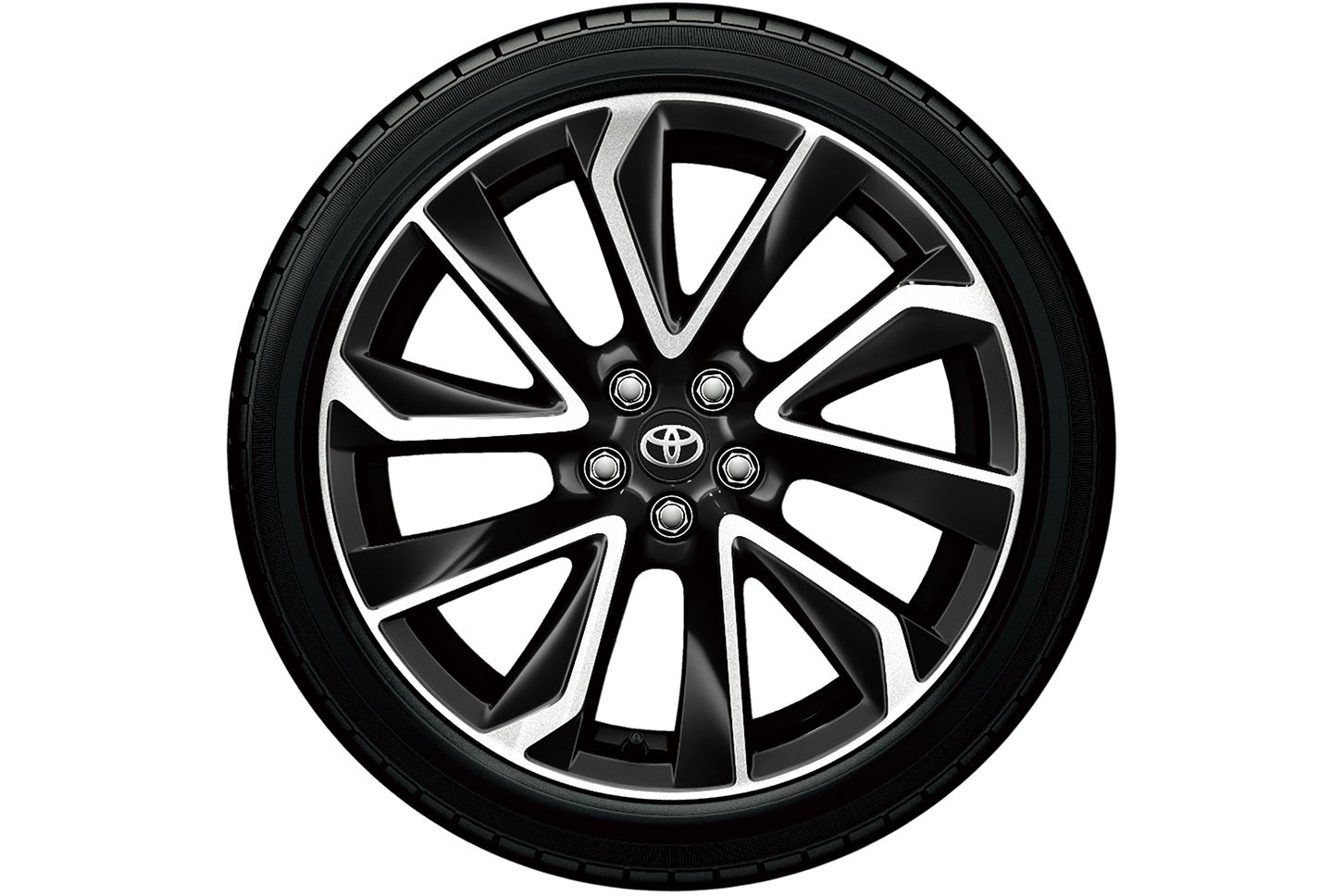 トヨタ・カローラ スポーツG“Z”｜225/40R18タイヤ& 18×8Jアルミホイール（切削光輝＋ブラック塗装／センターオーナメント付）