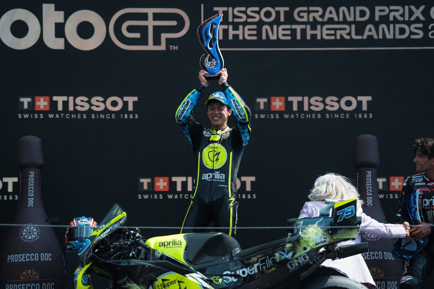 2026年MotoGP第10戦オランダGPで悲願の初優勝を果たした小椋選手。
