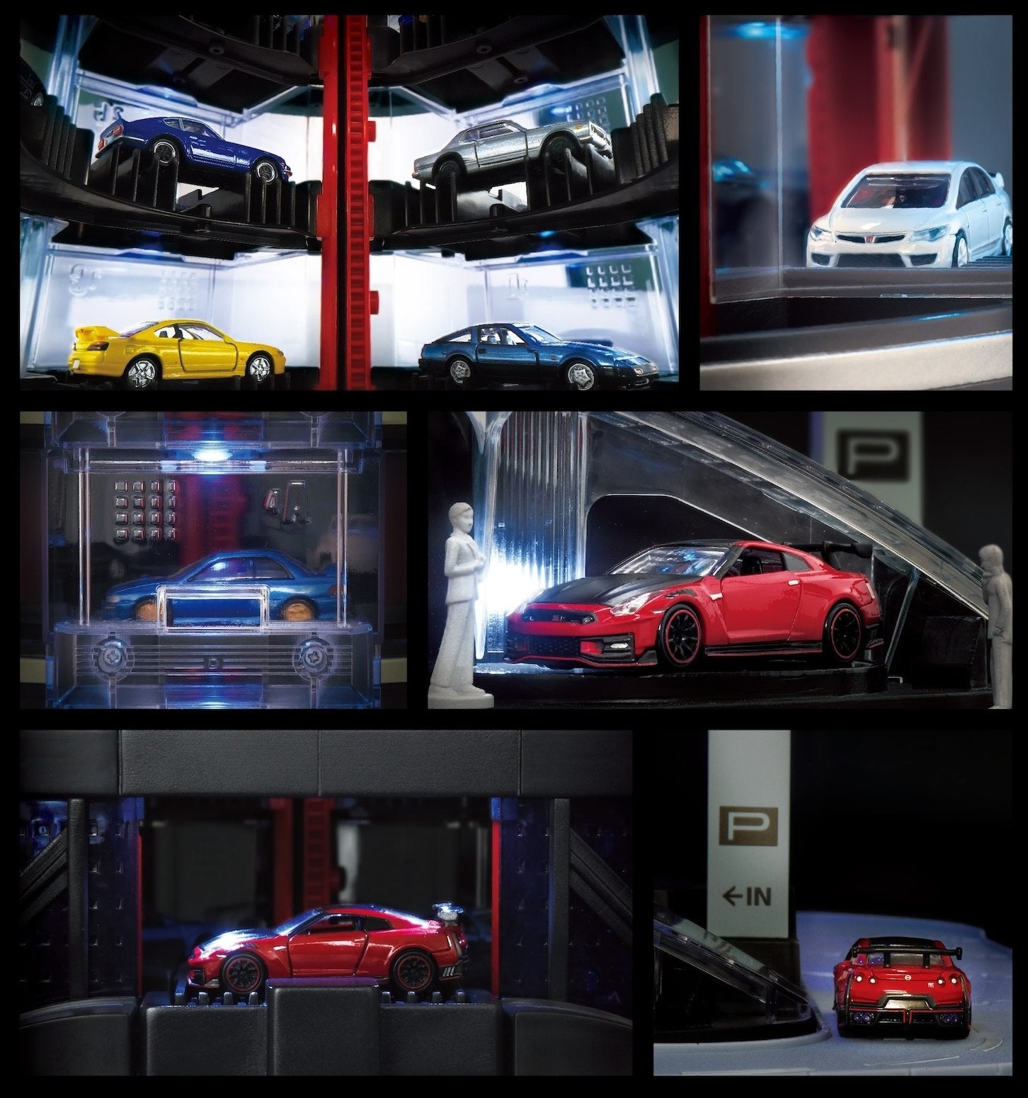 立体駐車場型プレイセットでのディスプレイイメージ
