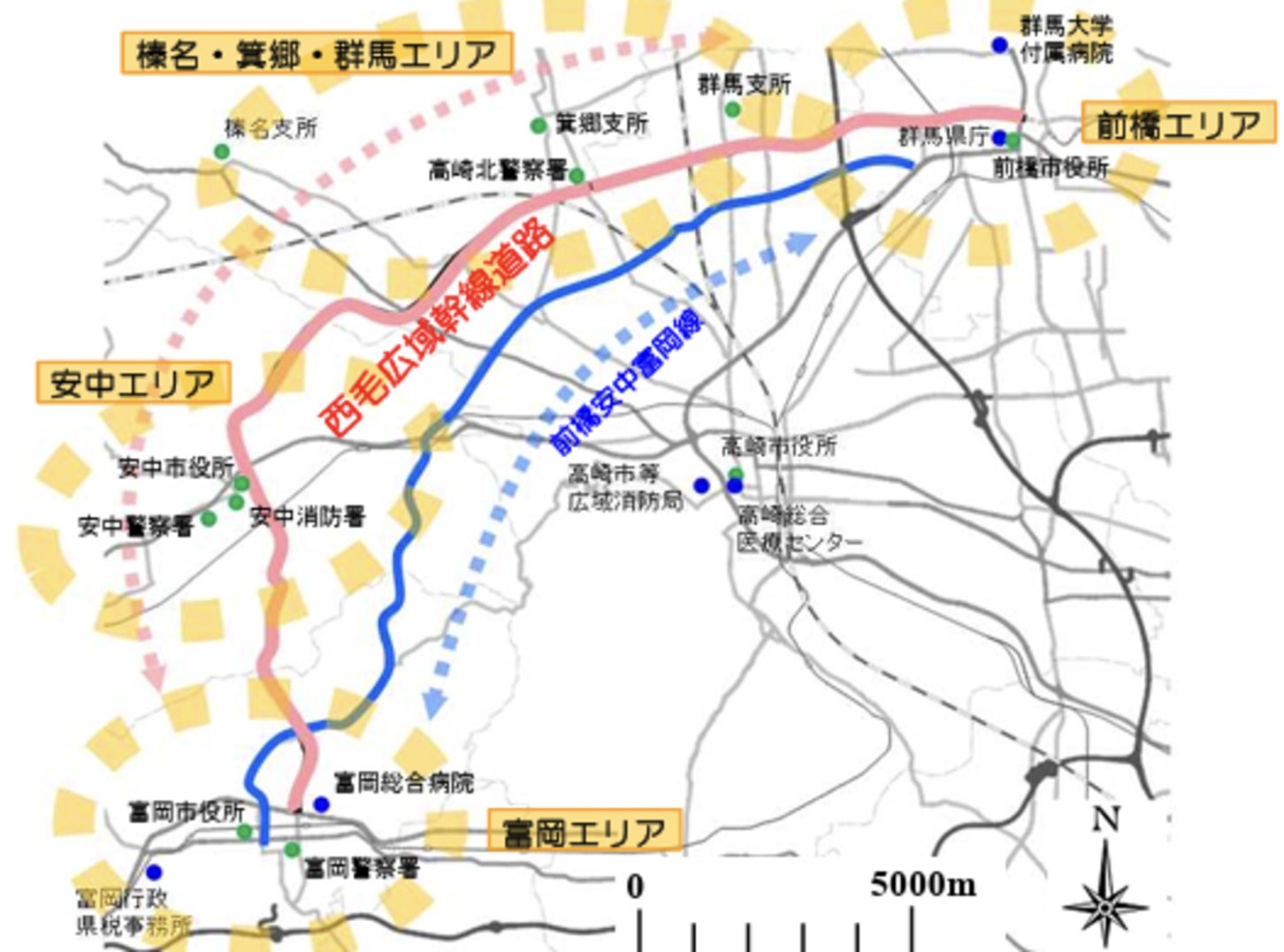西毛広域幹線道路の整備よるネットワークの多重化