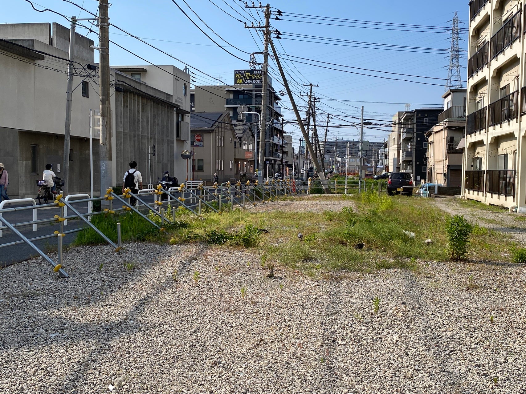 船橋市の都市計画道路「南本町馬込町線」の事業中区間である東海神駅周辺