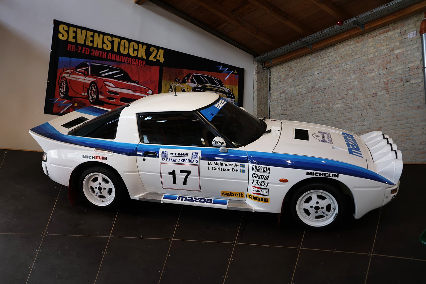 1984年のRX-7グループBラリー仕様。