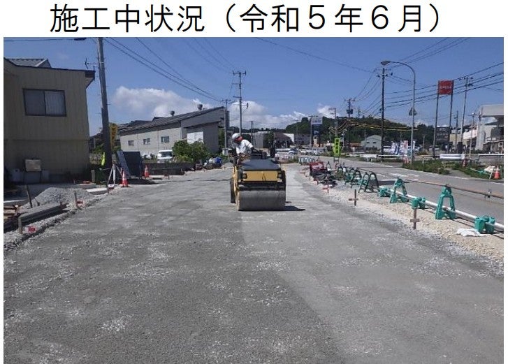 佐渡市東部で事業中の「両津バイパス」