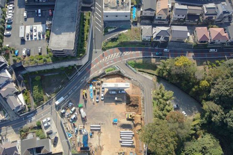 前原東飯山満町線の橋梁整備の様子（2025年12月時点）