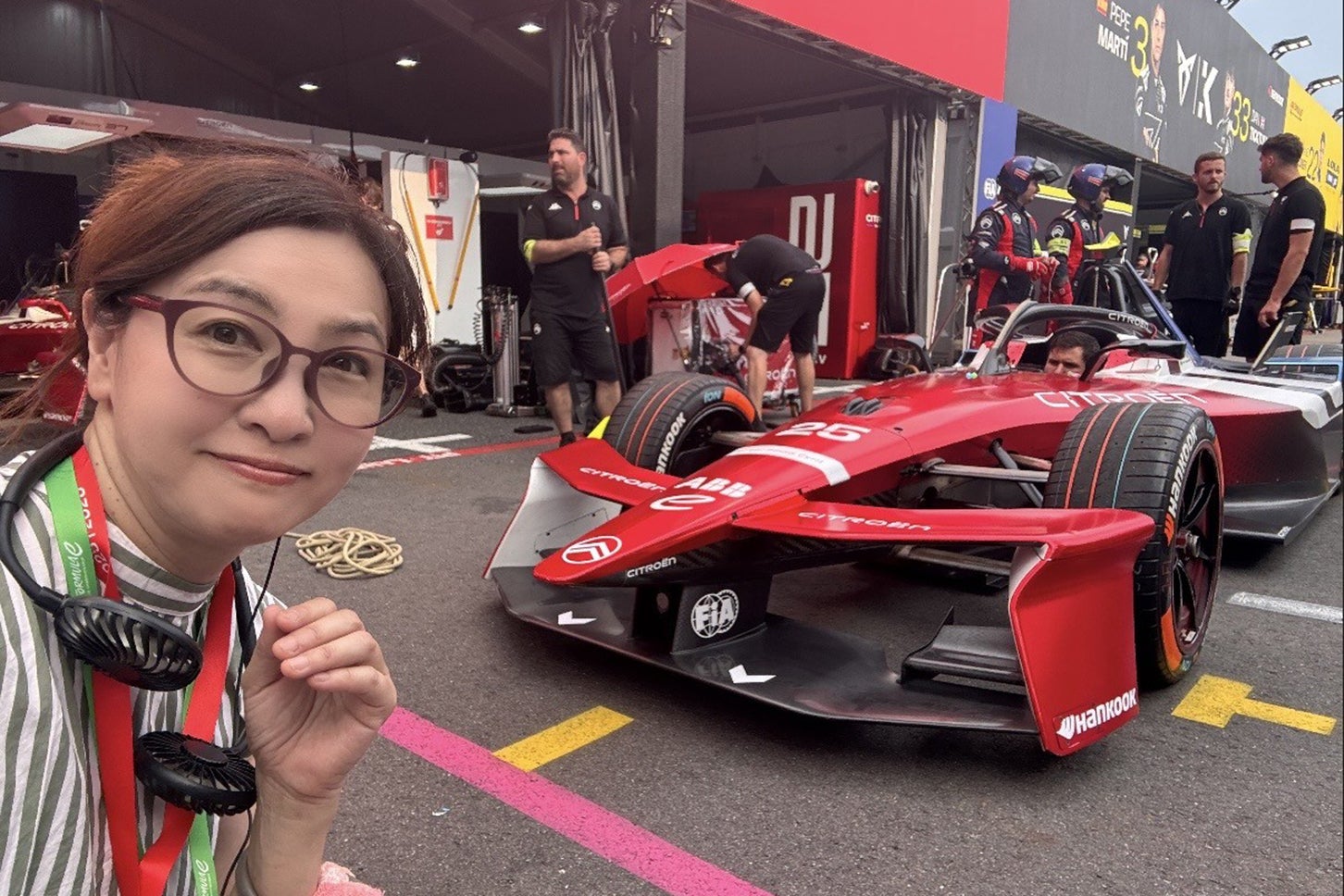 シトロエンチームのガレージ訪問
