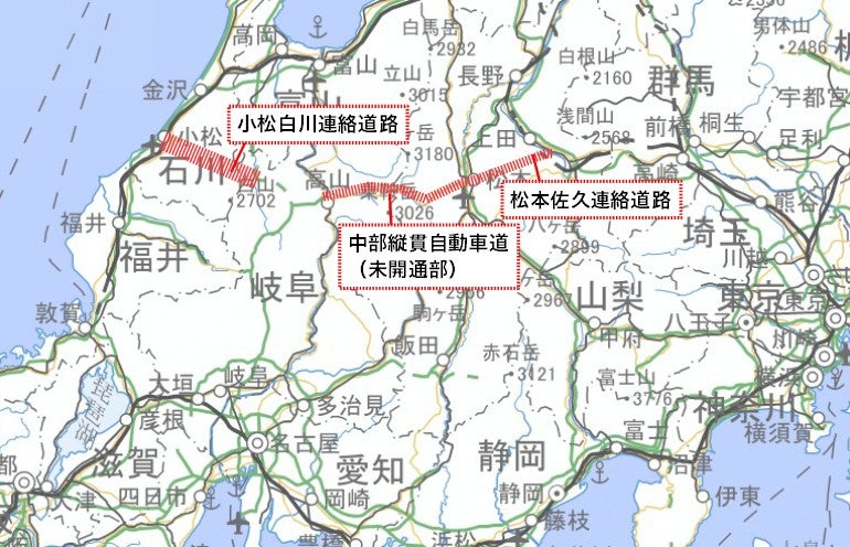小松白川連絡道路の概要