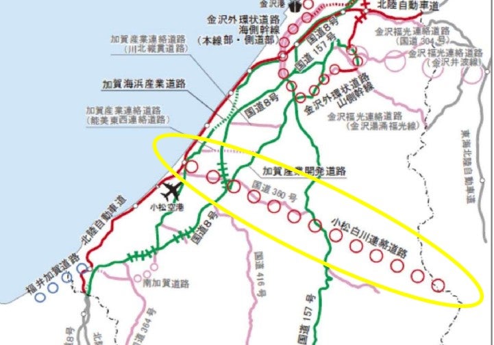 小松白川連絡道路の概要